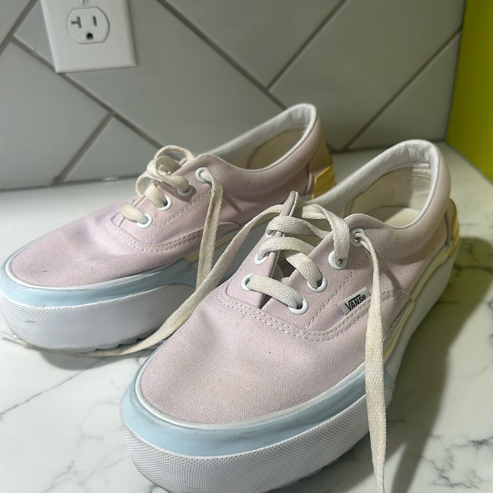Women’s Platform pastel vans size 7.5